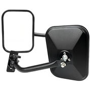 Spec-D Tuning 07-Up Jeep Wrangler Side Mirror- Square RMQ-WRG07BK-FY